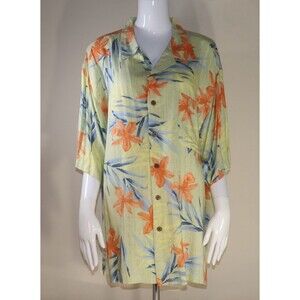 Vintage Original Island Sport Tommy Bahama Hawaiian Shirt Floral XL